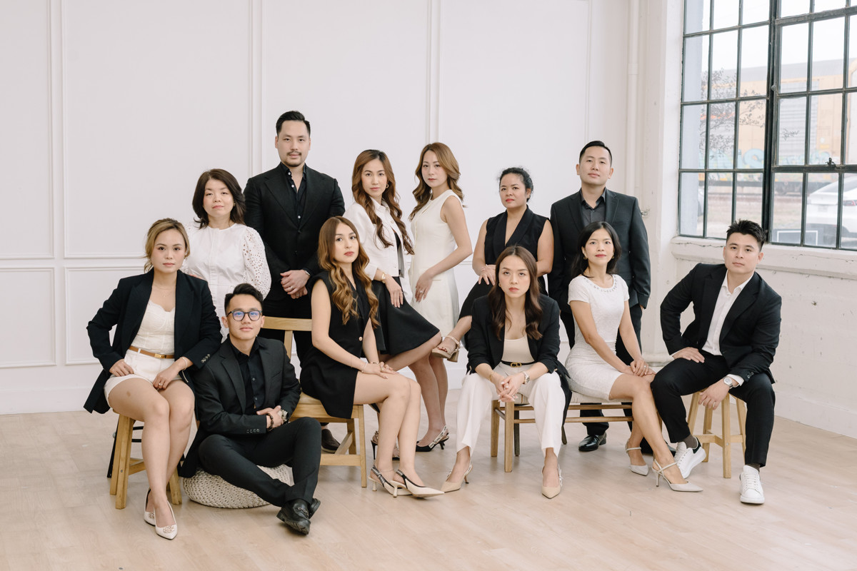 Houston realtor headshot branding team photos group portraits