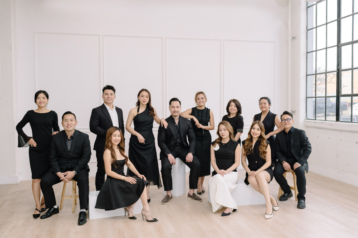 Houston realtor headshot branding team photos group portraits