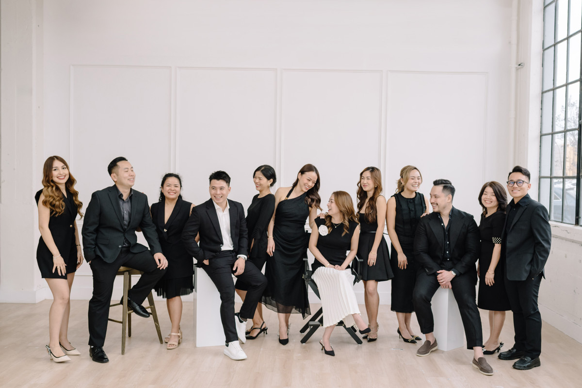 Houston realtor headshot branding team photos group portraits