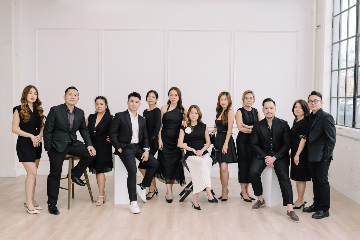 Houston realtor headshot branding team photos group portraits